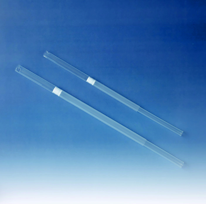 Tubes d'aspiration télescopiques pour Dispensette® S / S Organic / S Trace Analysis / seripettor® pro avec volume nominal 1, 2, 5 et 10 ml, FEP, 70-140 mm