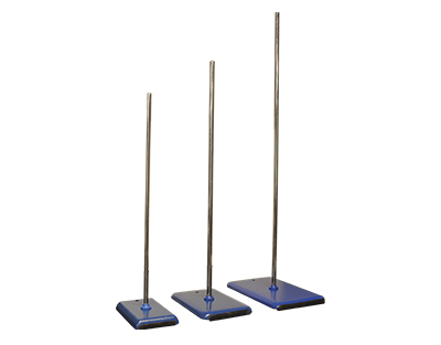 Base rect.bleue p/statif 200x125 avec tige 600mm diam.12mm UNITE