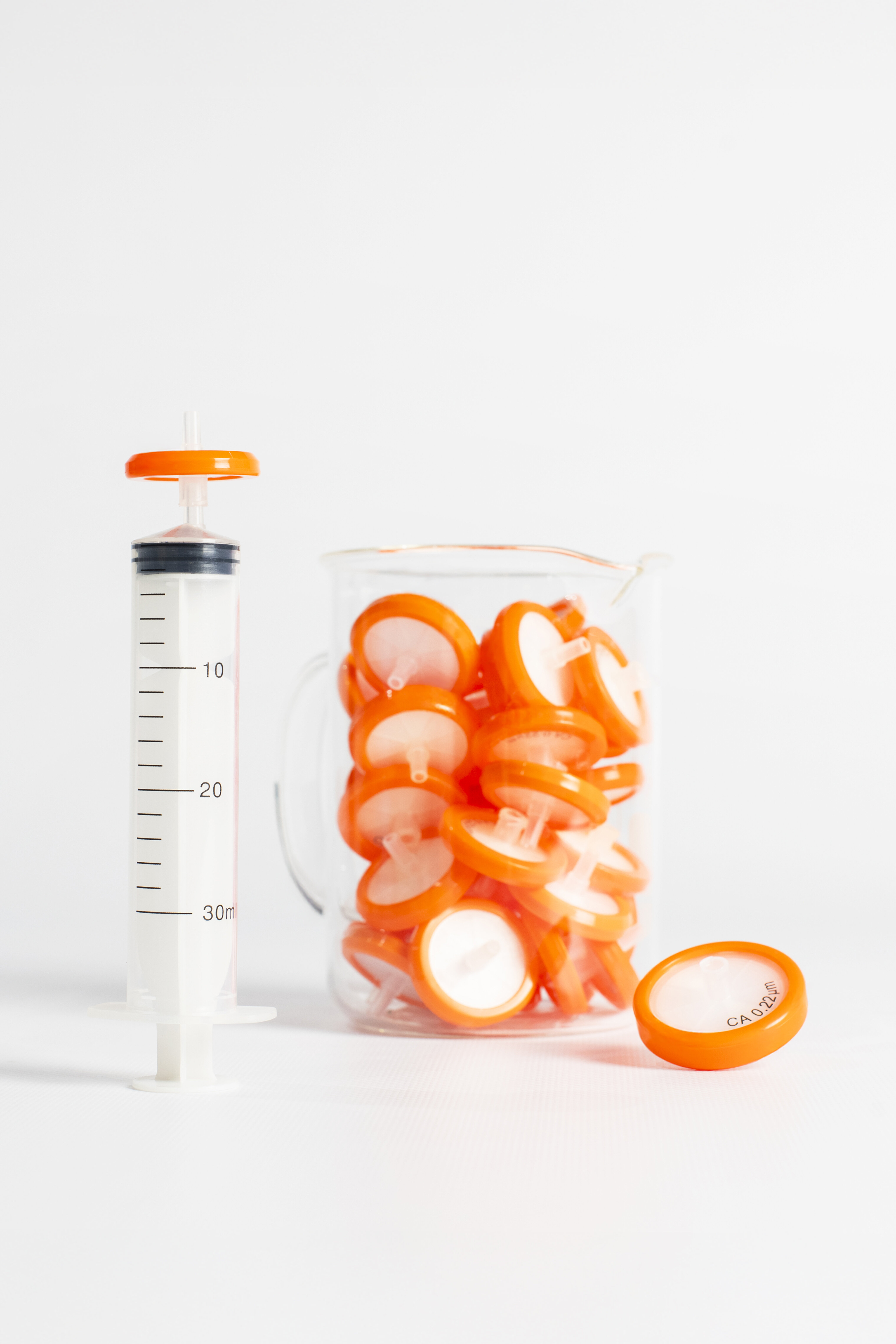 Filtres seringue CA 0.45µm, 25 mm, en boîte ( X 50 )