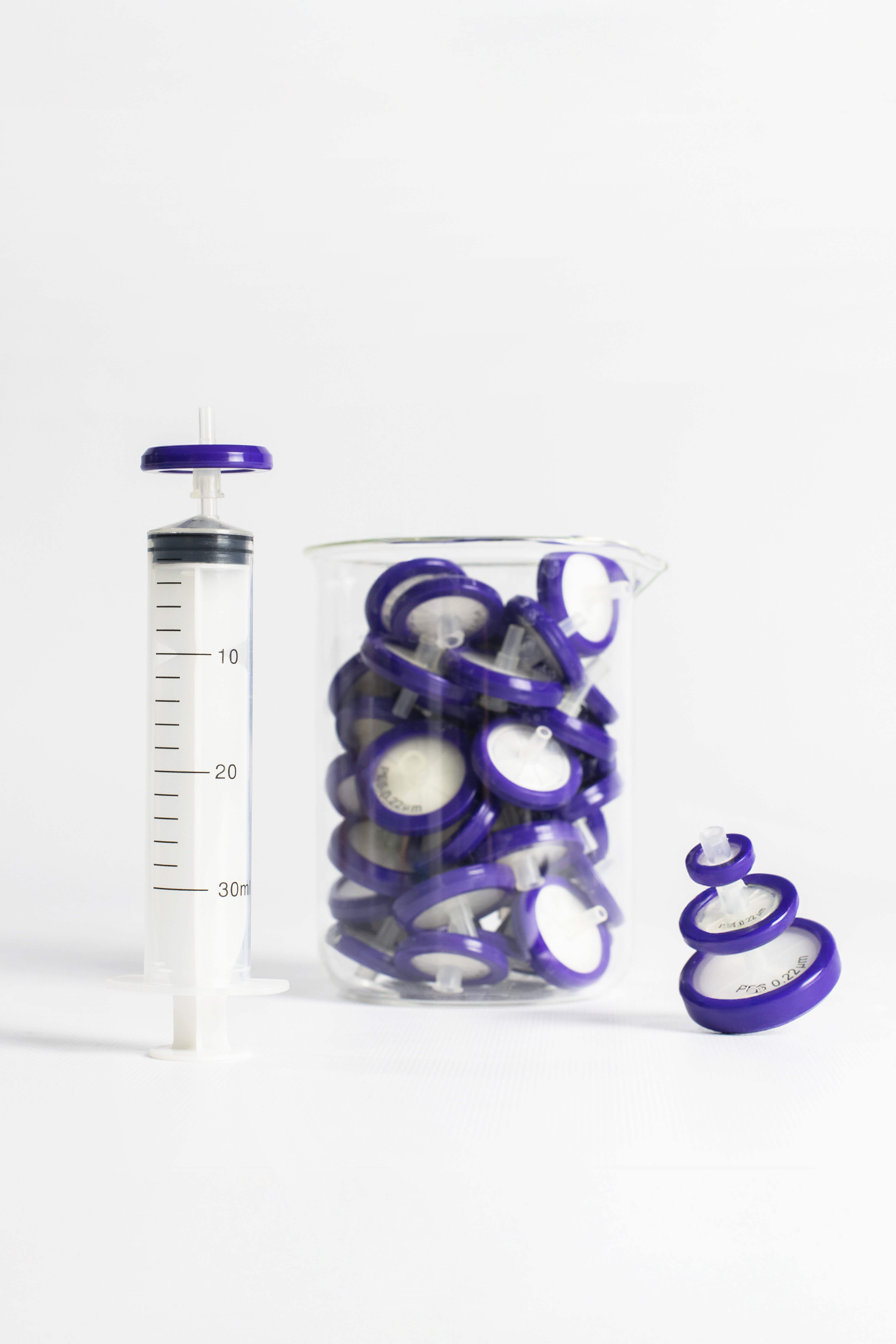 Filtres seringue PES 0.22µm, 33 mm, en boîte ( X 50 )