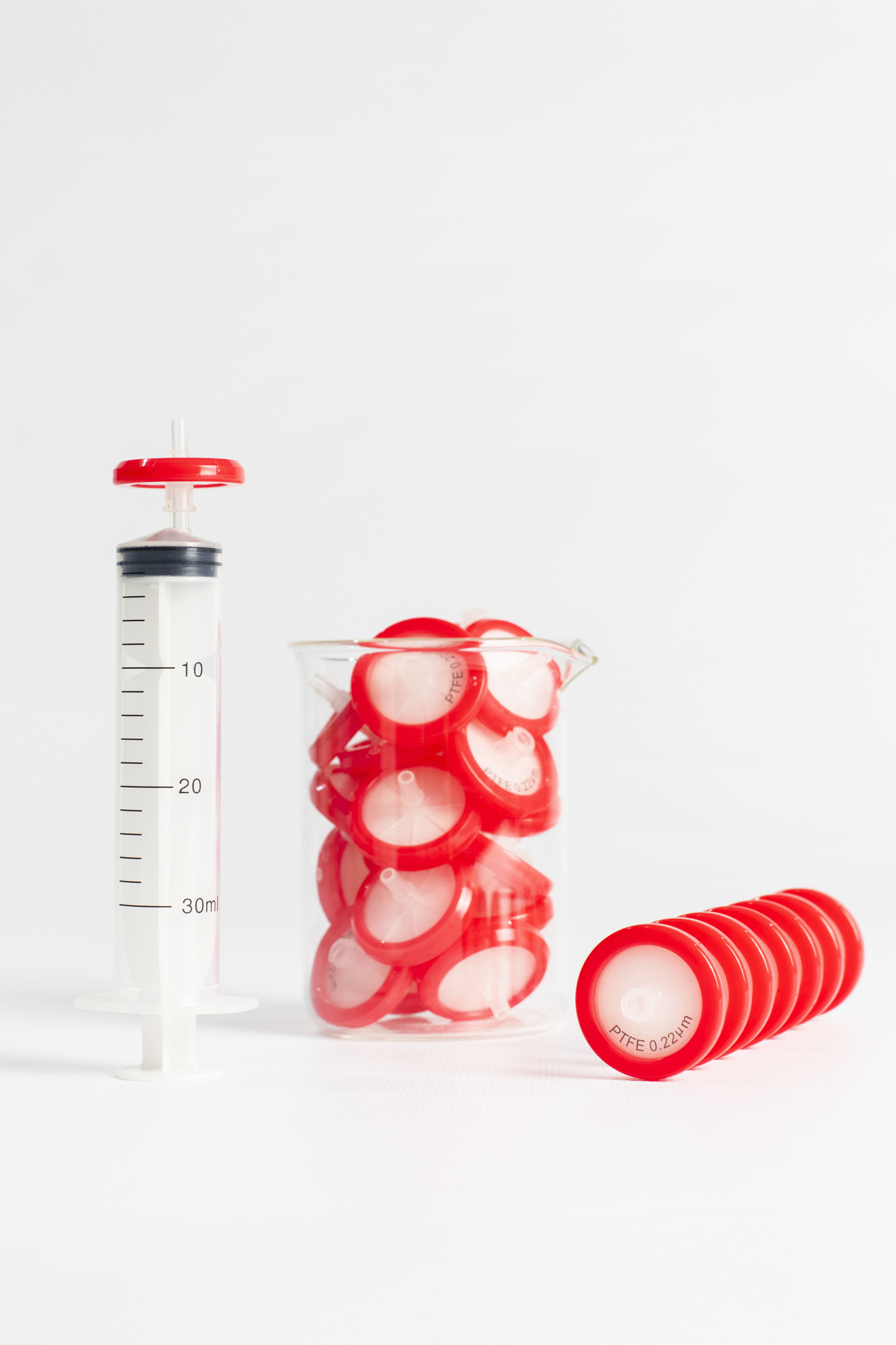 Filtres seringue PTFE 0.22µm, 13 mm, en boîte ( X 100 )