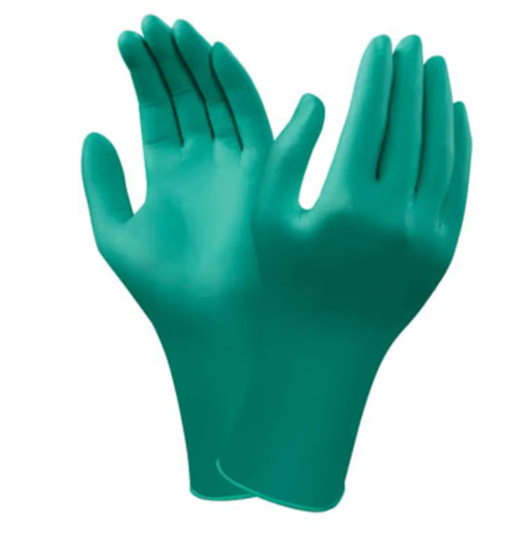 Ansell Gants verts, en nitrile, poudrés, jetables TouchNTuff™ Taille 8,5-9 ( X 100 )