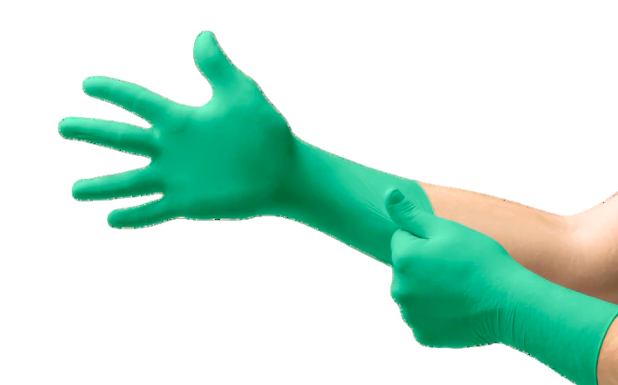 Ansell™ Gants verts jetables à manchette étendue en nitrile TouchNTuff™ Taille 6,5 ( X 100 )