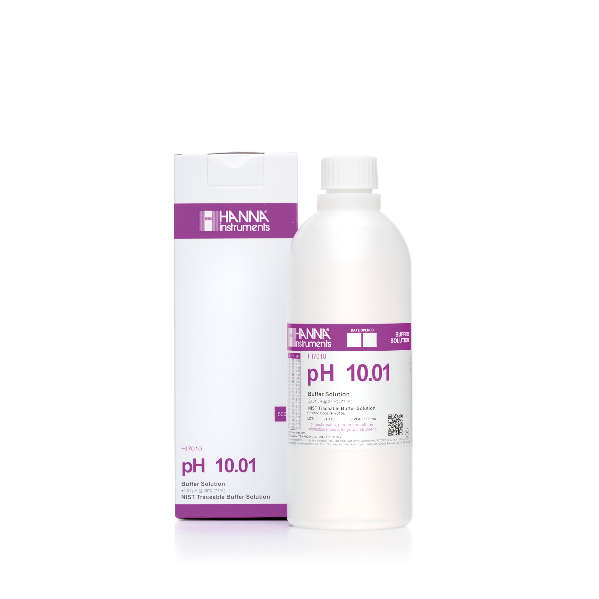 Solution tampon pH 10,01, bouteille 500 mL