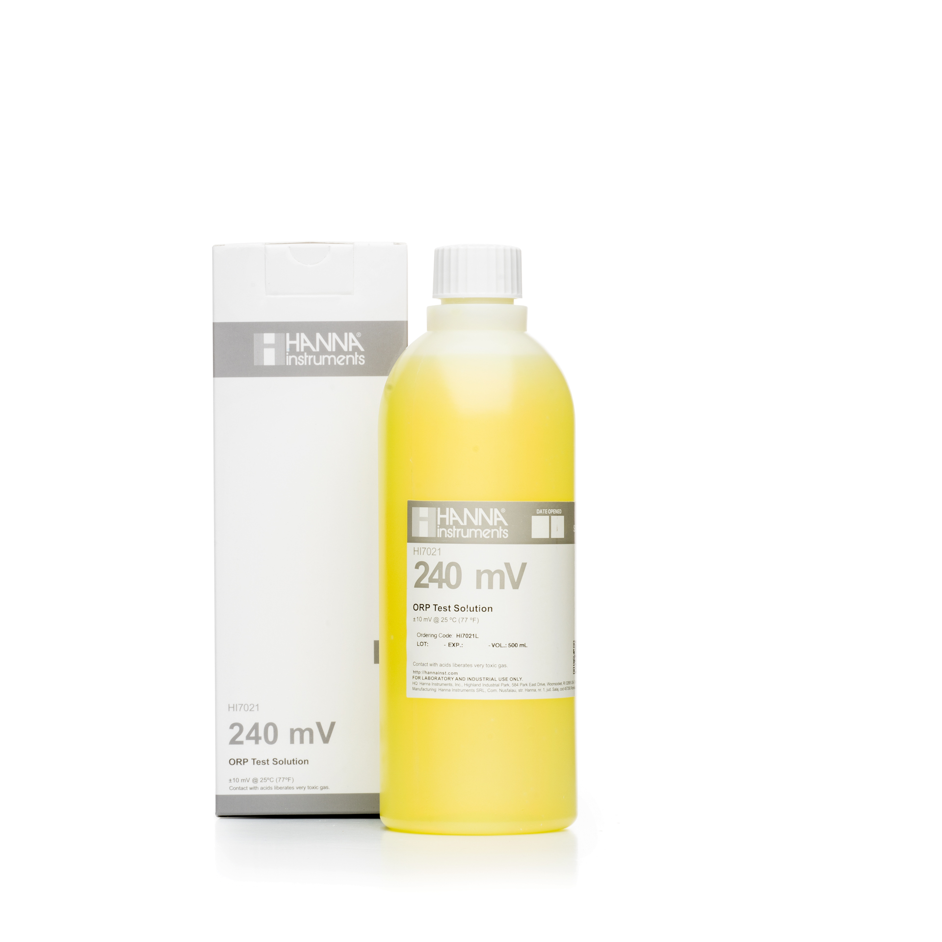 Solution de test rédox à 240 mV, bouteille 500 mL