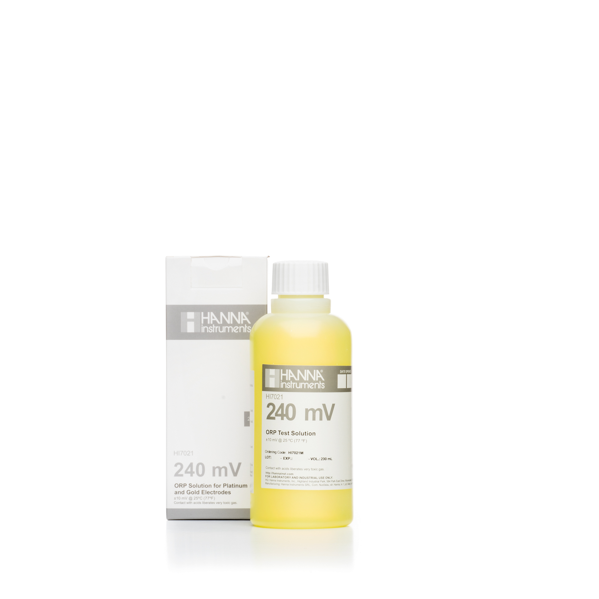 Solution de test rédox à 240 mV, bouteille 230 mL