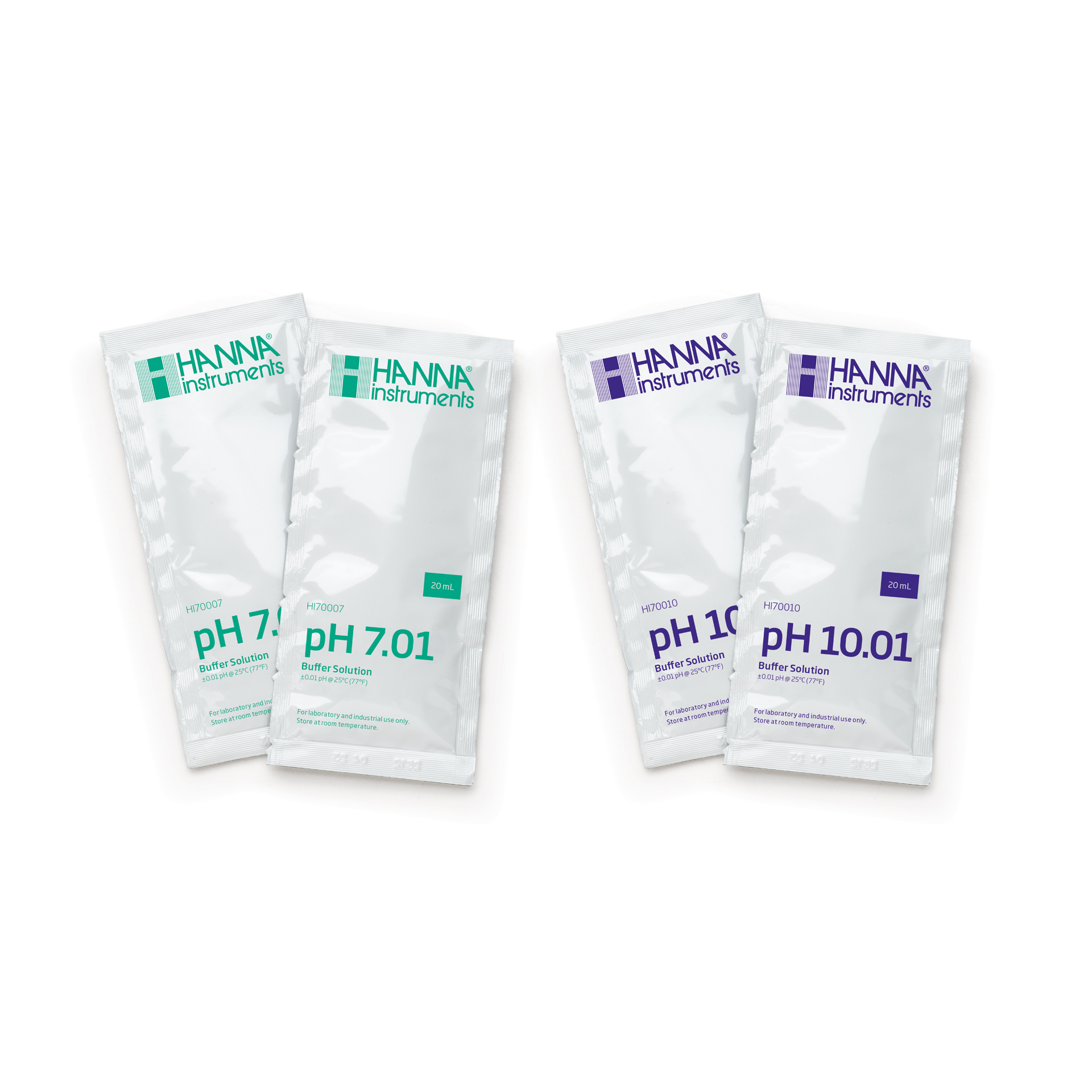 Kit d'étalonnage pH 7 et pH 10 pour Testeurs (2 x 5 sachets de 20 ml)