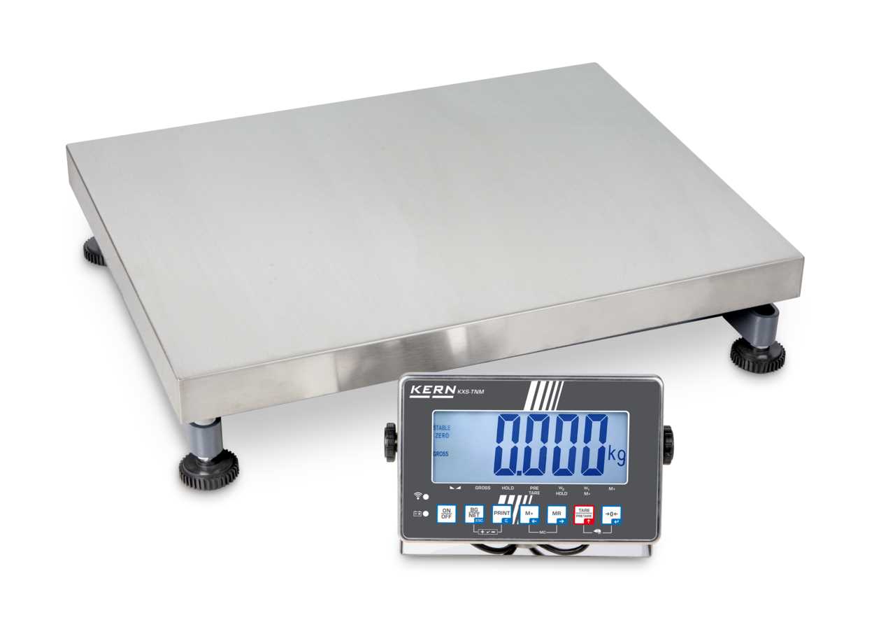 Balance plateforme avec afficheur en inox KERN IXS 100K-2LM