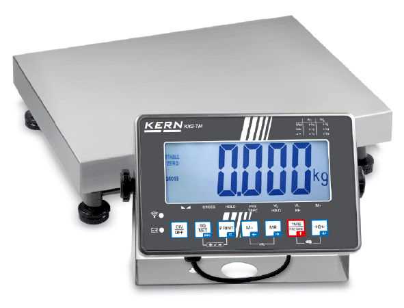 Balance plateforme avec afficheur en inox KERN IXS 10K-3M