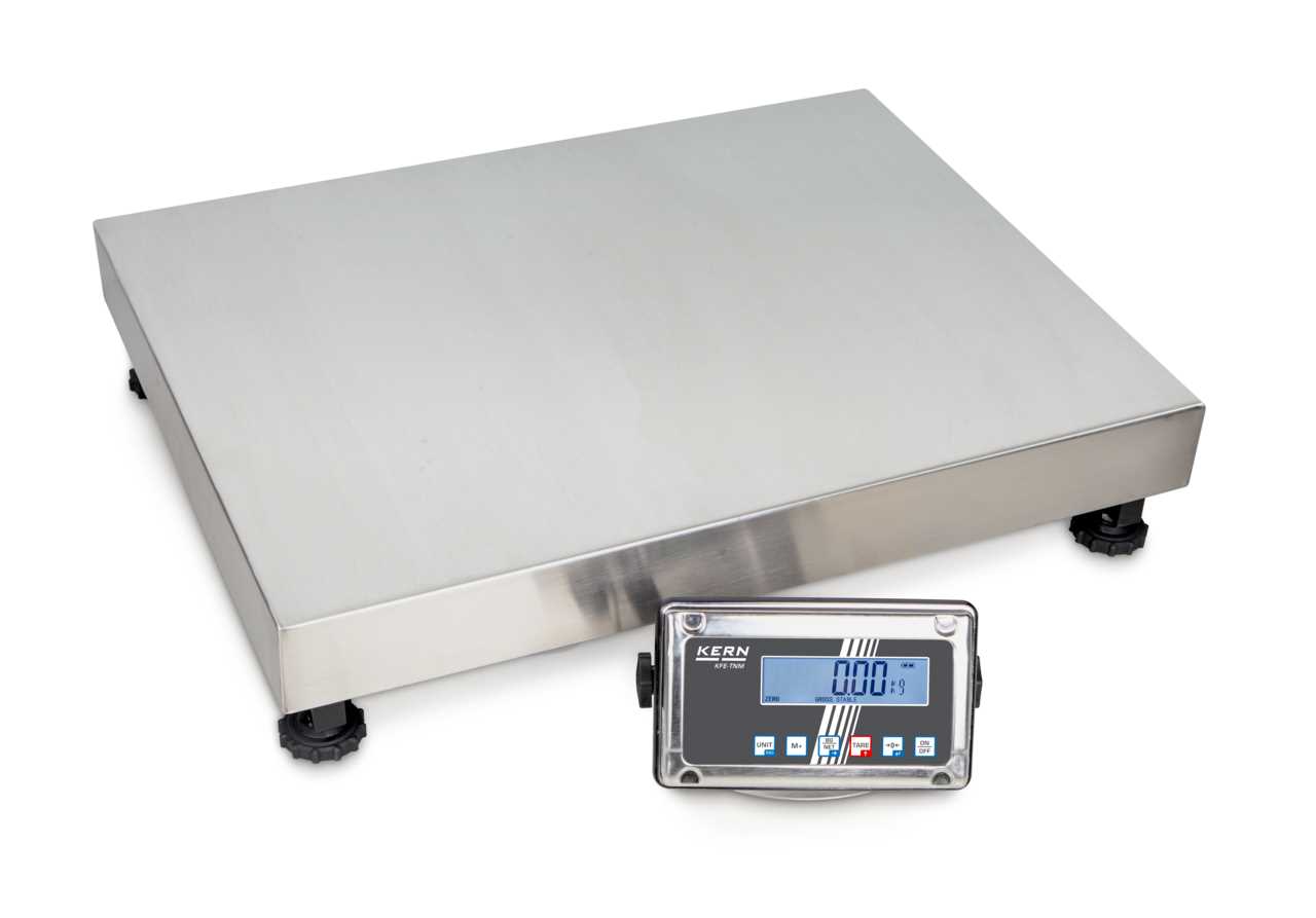 Balance plateforme avec afficheur en inox KERN SFE 100K-2XLNM