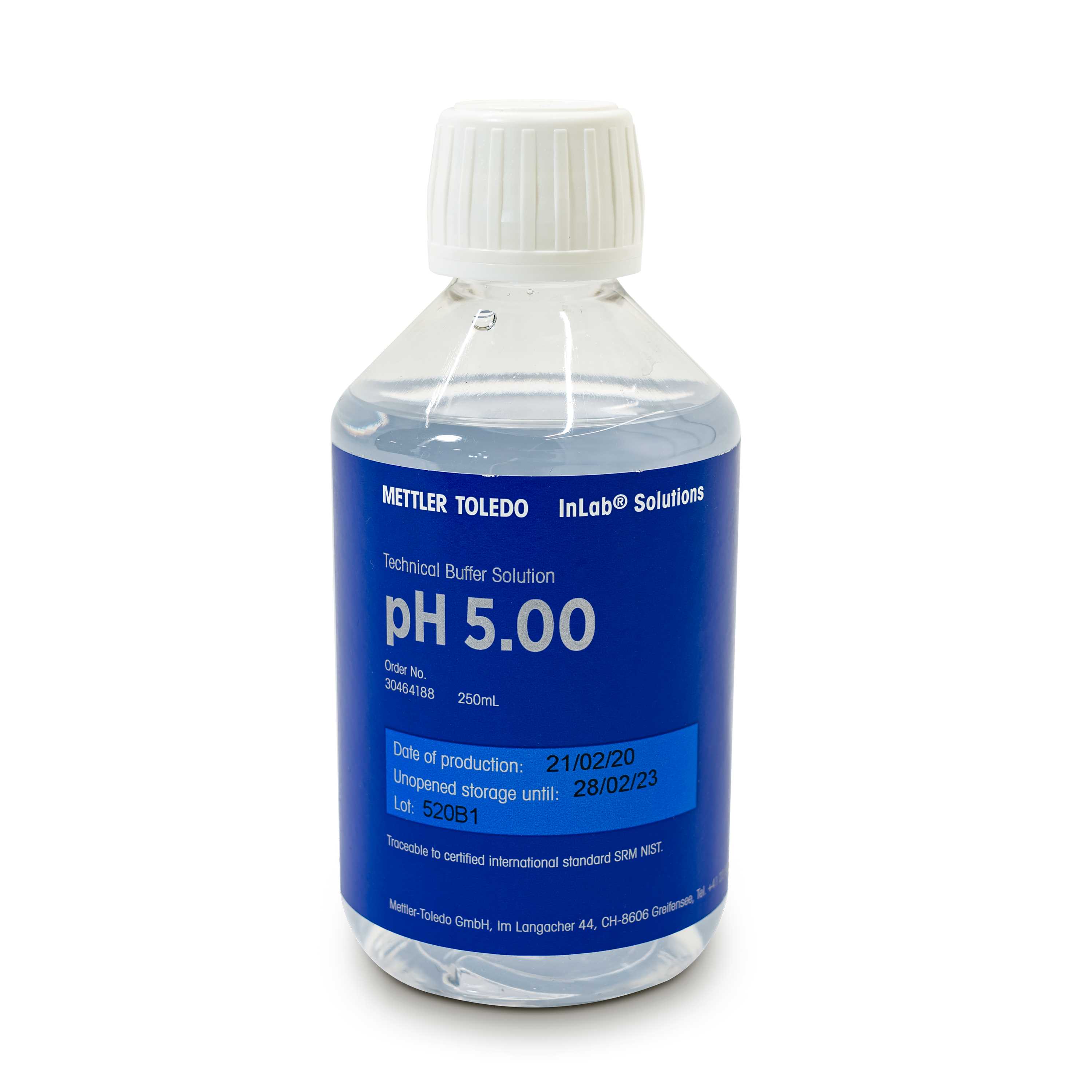 Tampon technique pH 5.00 250mL Bottle