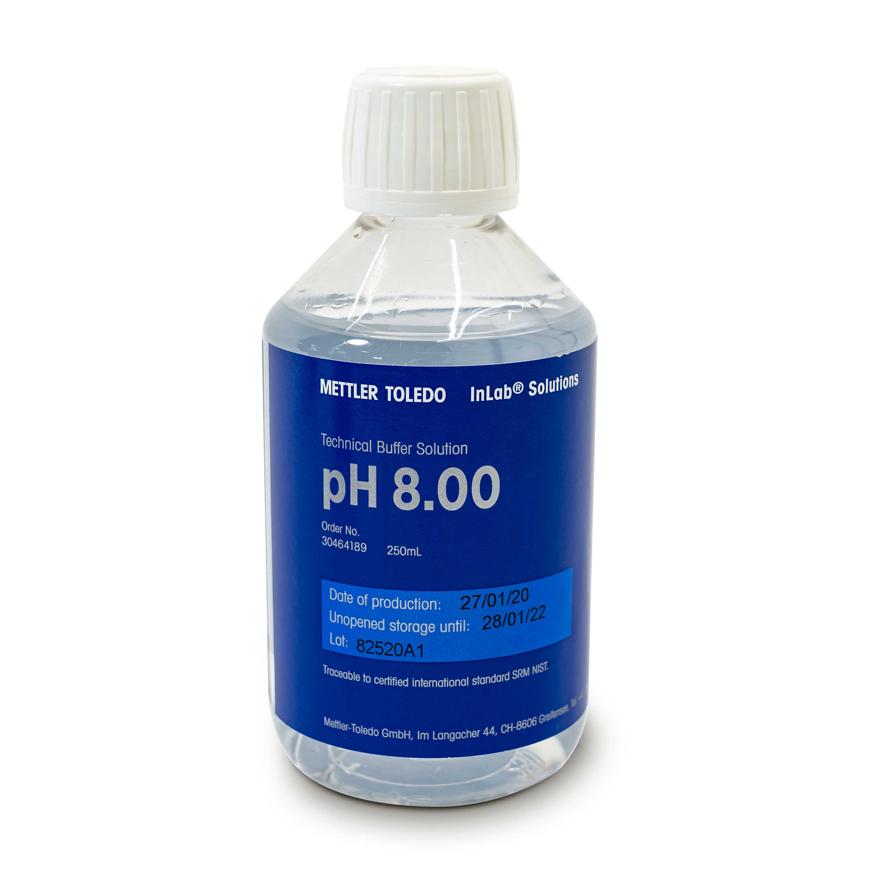 Tampon technique pH 8.00 250mL Bottle