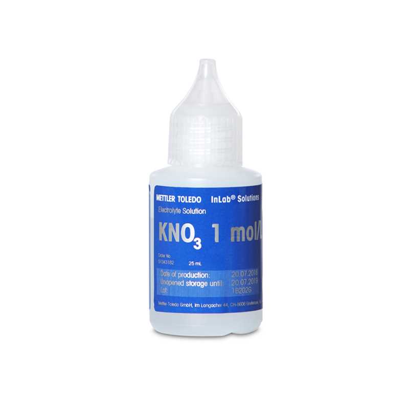 Électrolyte KNO3 1M 25 mL Bottle