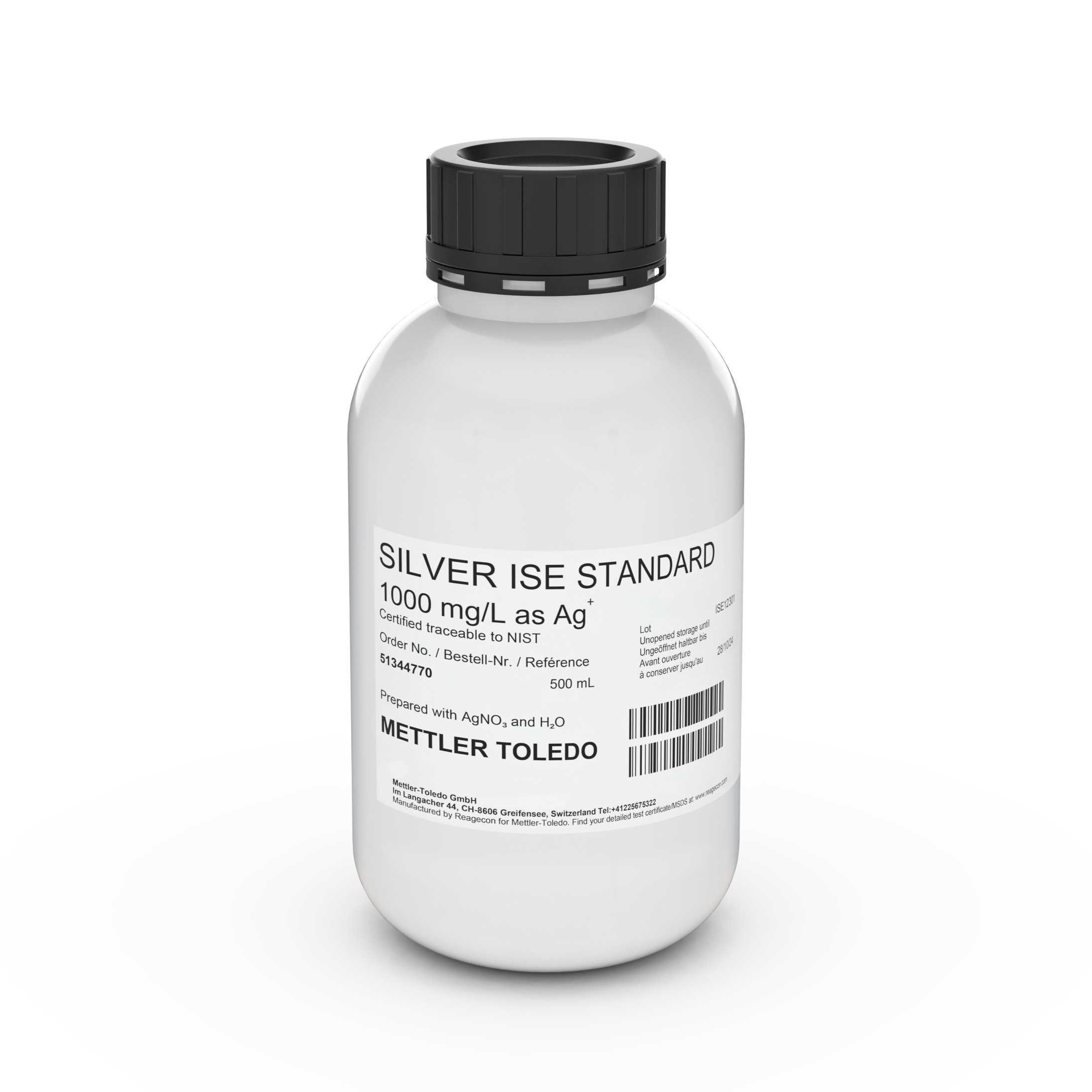 ISE standard Ag 1000 mg/L , 500mL