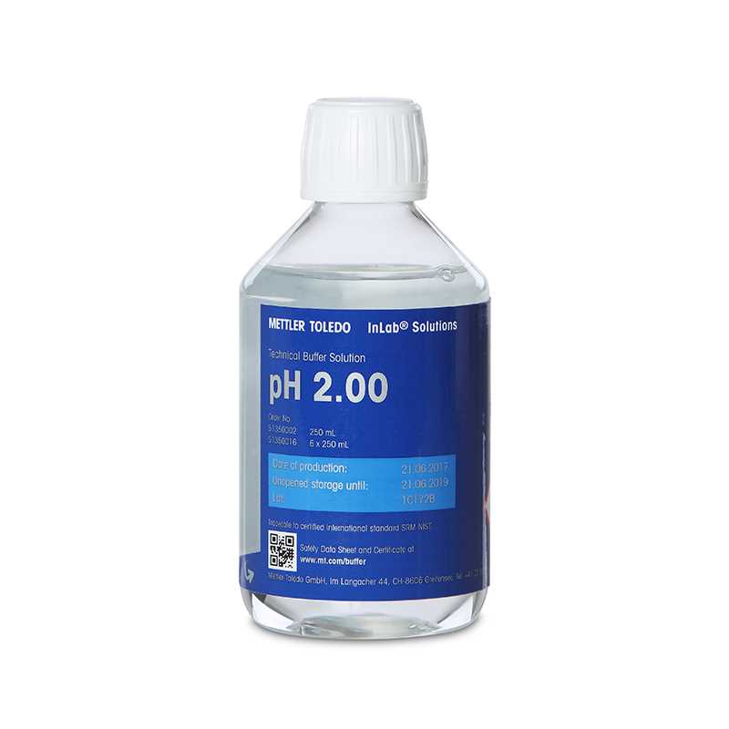 Tampon technique pH 2.00 250mL Bottle