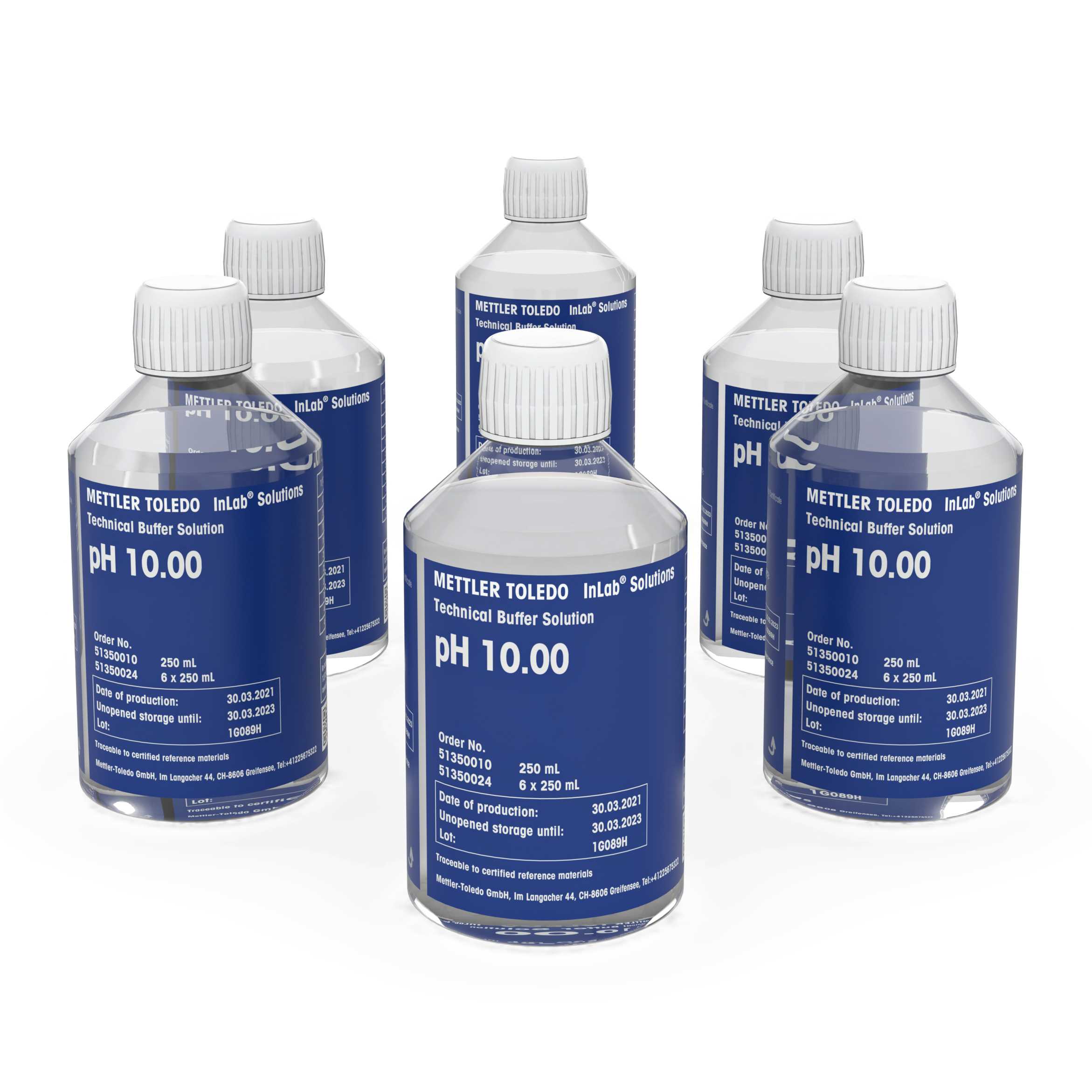 Tampon technique pH10.00 6x250mL Bottles