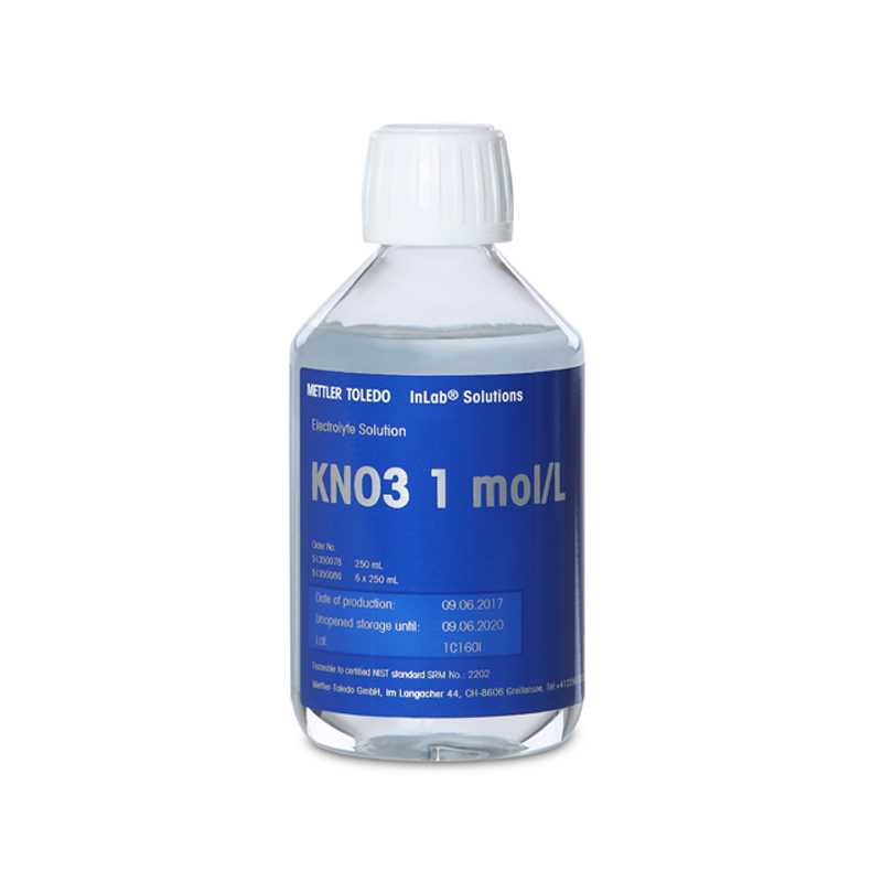 Électrolyte KNO3 1M 250 mL Bottle
