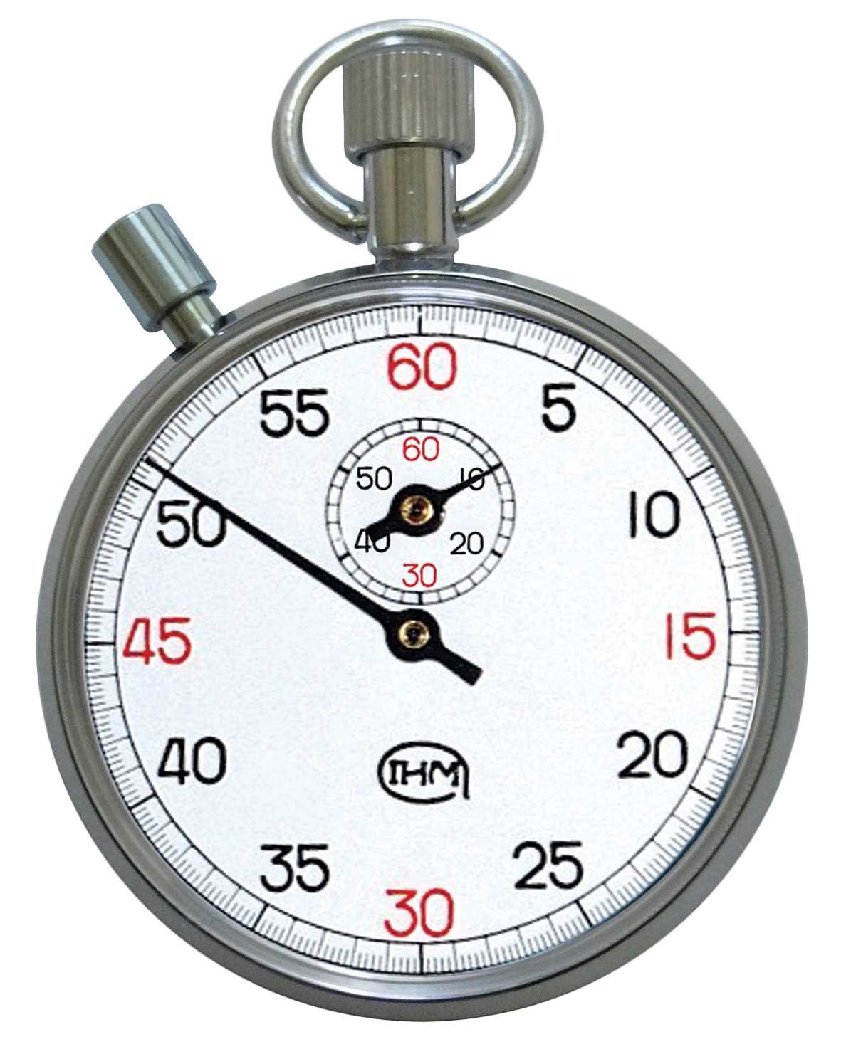 Chronomètre mécanique - START/STOP/START - Temps intermédiaire - 60 mn au 1/5e