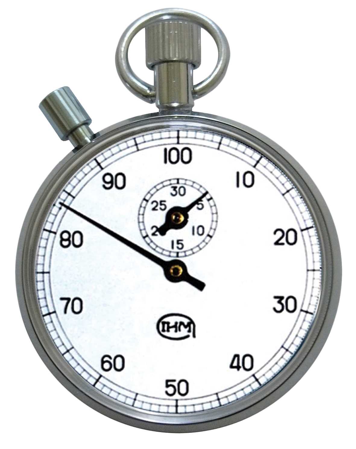 Chronomètre mécanique - START/STOP/START - Temps intermédiaire - 30 mn au 1/100e mn