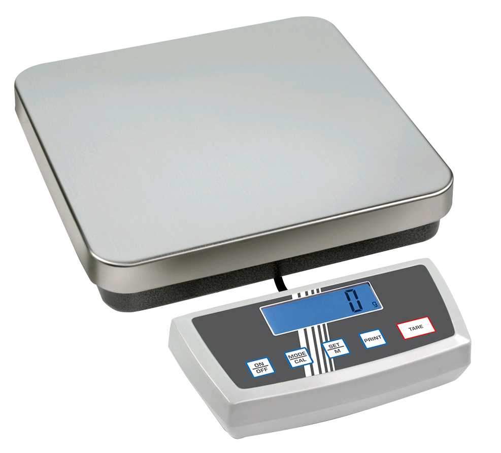 Balance industrielle - 60~150 kg / 20~50 g - Résolution évolutive - Plateau inox