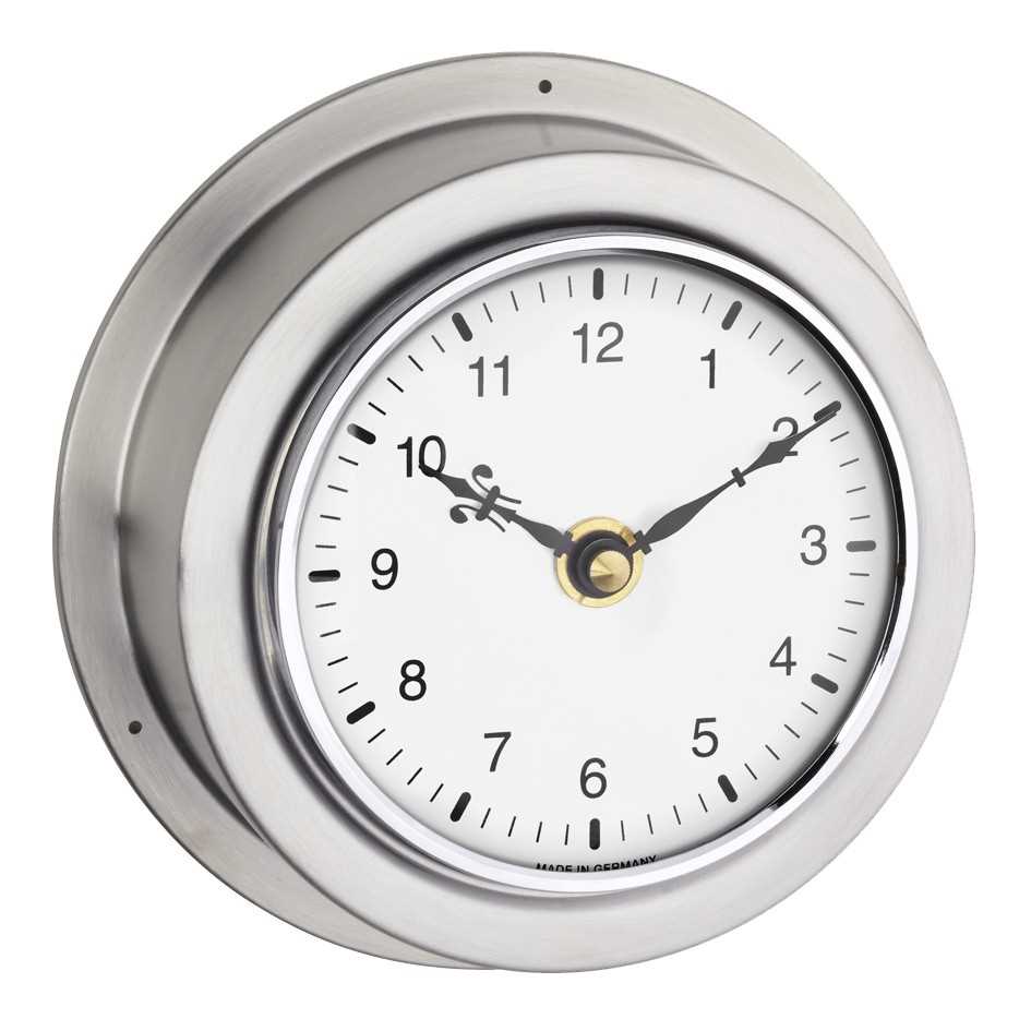 Horloge à aiguilles Heures/Minutes "Ensemble de marine" - Boîtier inox