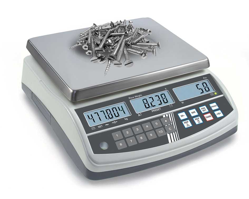 Balance de précision - 15 kg / 0,2 g - Comptage de pièces - Plateau inox