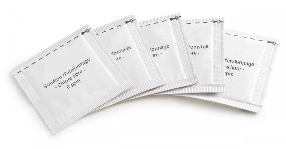 Solution d'étalonnage Chlore libre 0 et 1 ppm pour photomètre 6701HA