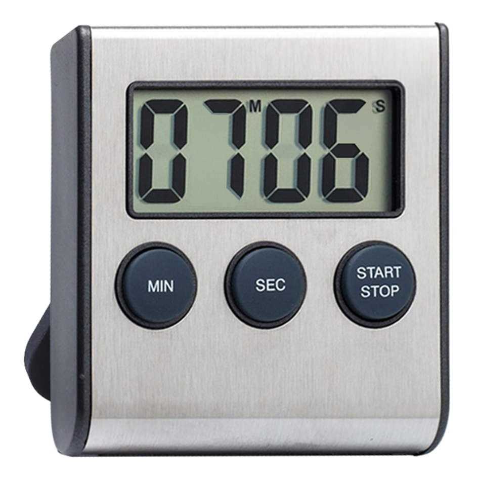 Minuteur digital 100 mn - Compteur / Décompteur - Façade métallique