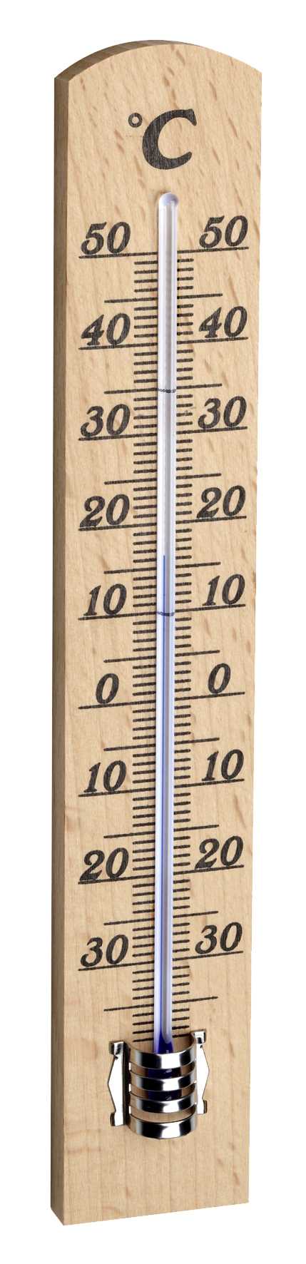 Thermomètre mécanique à alcool - Hêtre naturel