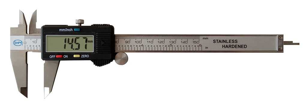 Pied à coulisse digital 150 mm - Double bec - Jauge de profondeur