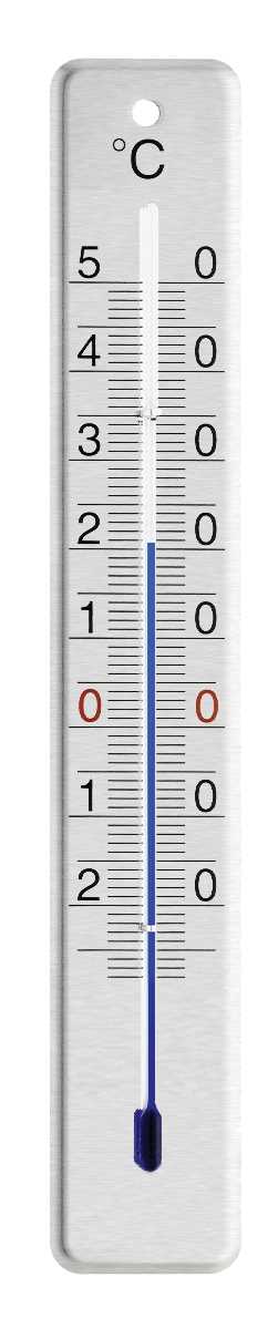 Thermomètre mécanique à alcool - Inox brillant