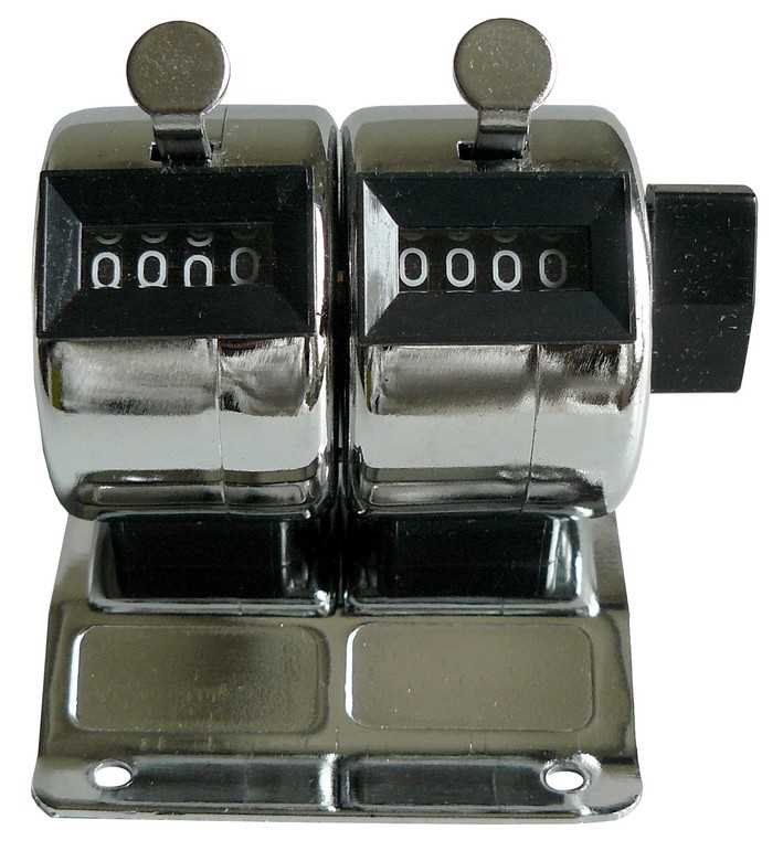 Compteur d'impulsions sur socle 2 unités