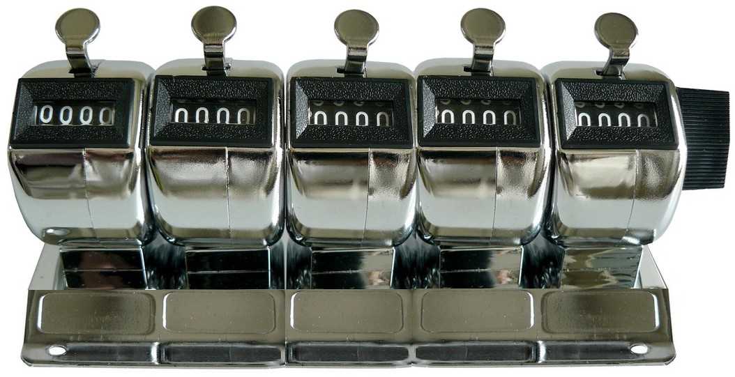 Compteur d'impulsions sur socle 5 unités