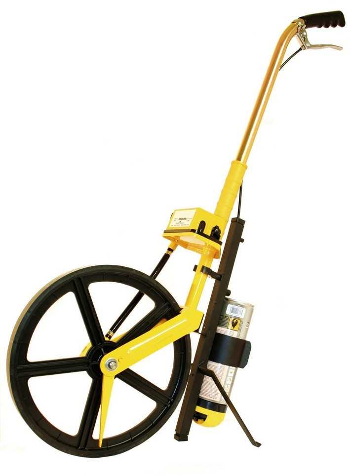 Odomètre mécanique avec support bombe traçage