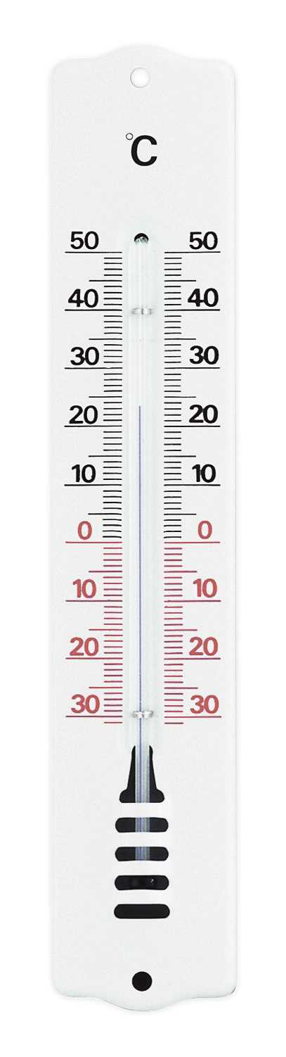 Thermomètre mécanique à alcool - Métal aspect émaillé