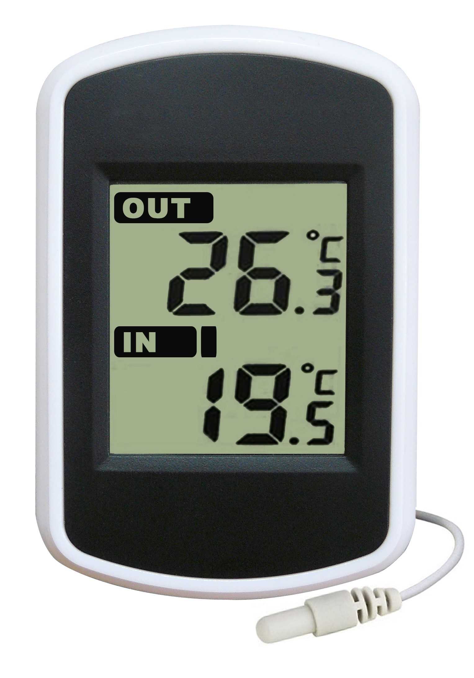 Thermomètre digital int./ext. - Sonde NTC inox