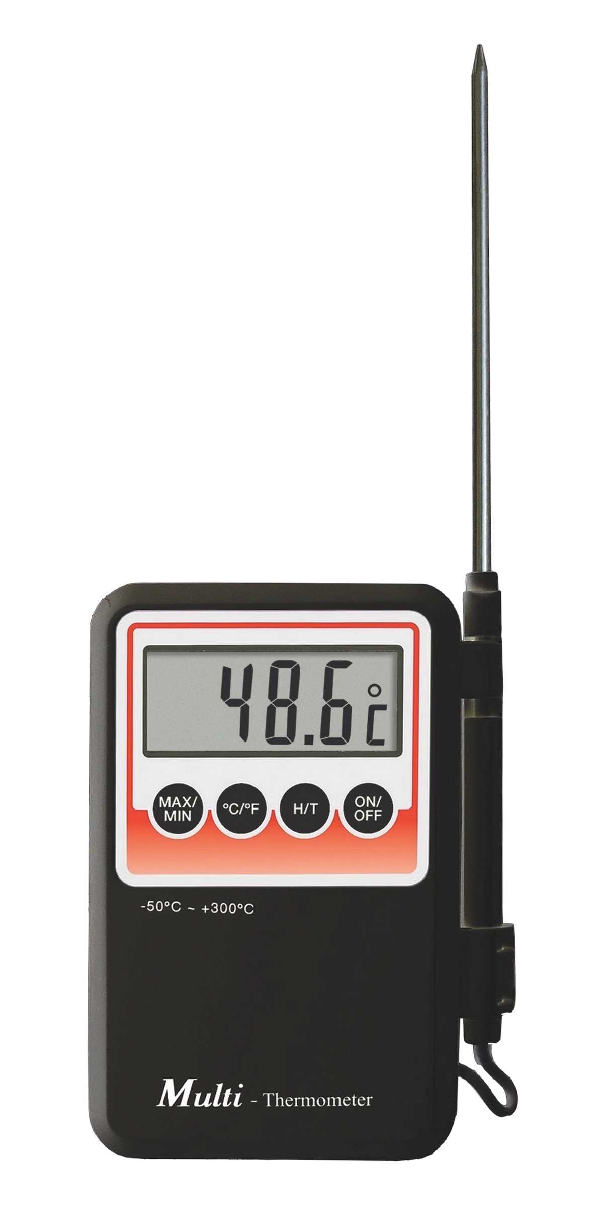 Thermomètre digital - Sonde pénétration déportée - Etanche IP65