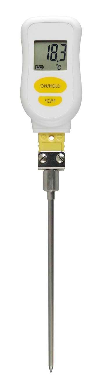 Thermomètre digital - Sonde type K - Sonde de pénétration - Etanche IP65 - Aimant