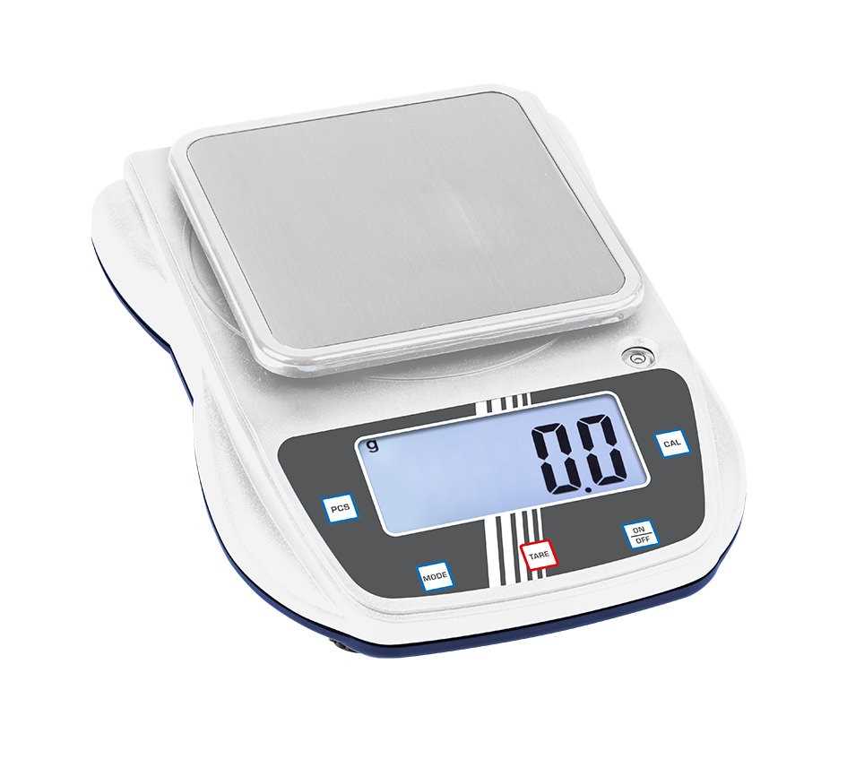 Balance de précision - 1000 g / 0,1 g - Comptage de pièces - Plateau inox