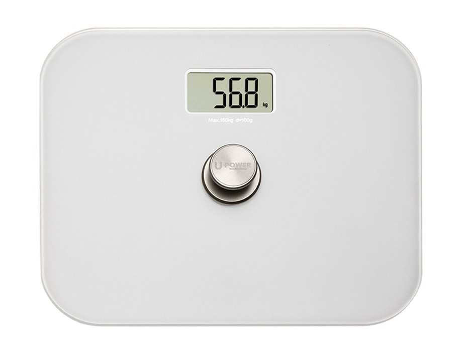 Pèse personne digital - 150 kg / 100 g - Dynamo sans batterie