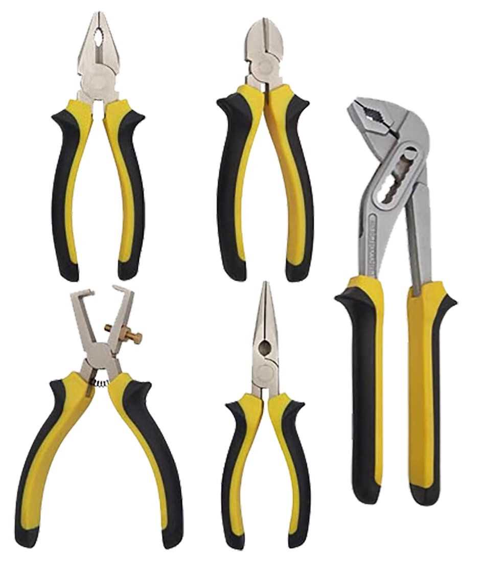 Jeux de 5 pinces multi-usages - Chrome-Vanadium