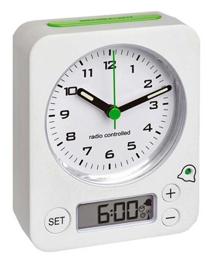 Réveil à aiguilles - Radio-piloté - Indication alarme LCD