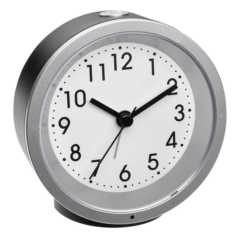 Réveil à aiguilles - Luminosité automatique - Coloris noir