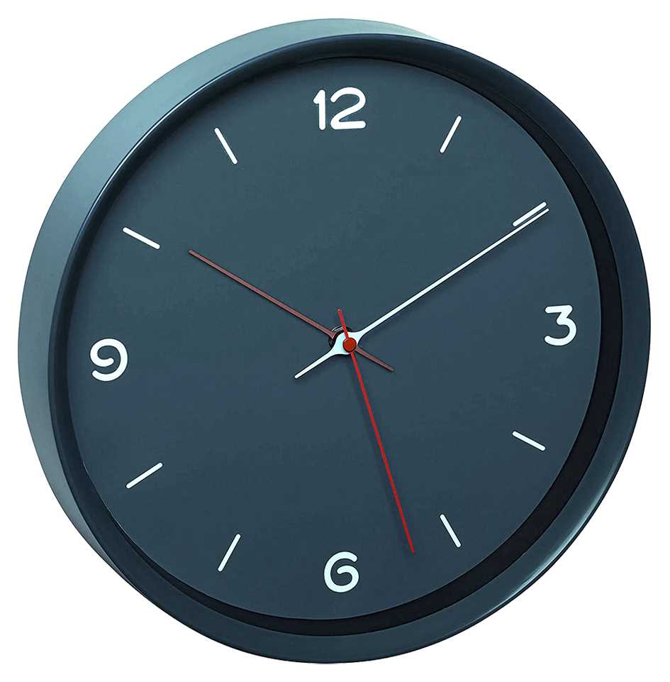 Horloge Ø 309 mm - Verre minéral - Sur pile - Design moderne bleu