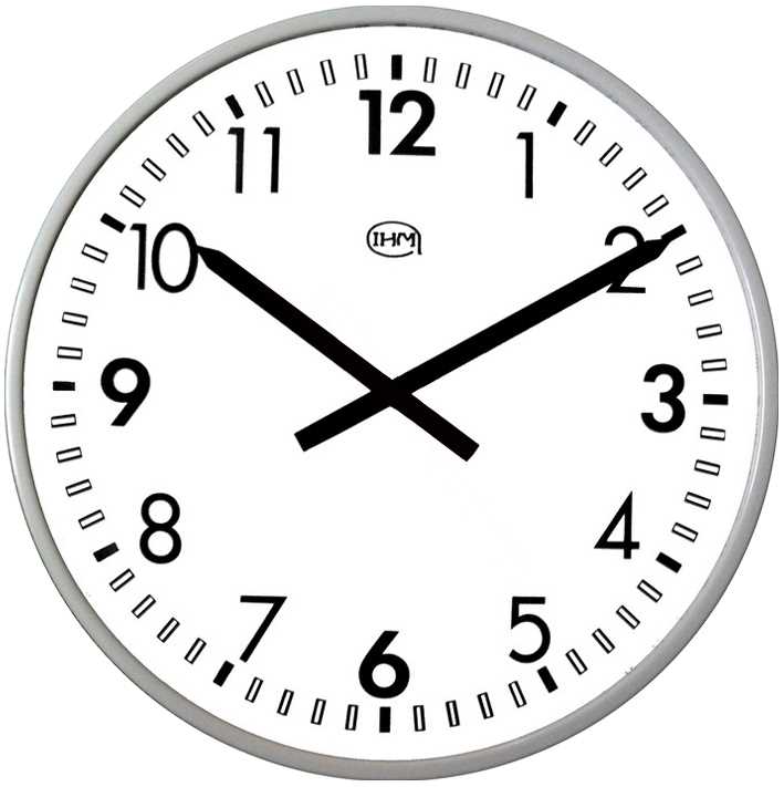 Horloge Ø 400 mm - Etanche IP65 - Radio-pilotée - Lunette inox revêtement époxy - Cadran aluminium Epoxy Anti-UV / Anti-Chlore - Verre minéral - Sur pile