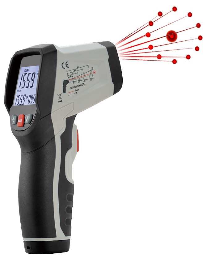 Thermomètre digital - Infrarouge - Laser multipoint / Thermomètre type K
