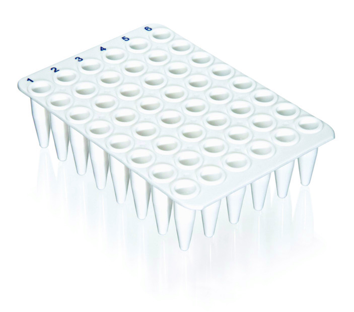 Plaque PCR 48 puits, sans cadre, PP, blanc, 0,2 ml, pour qPCR ( X 20 )