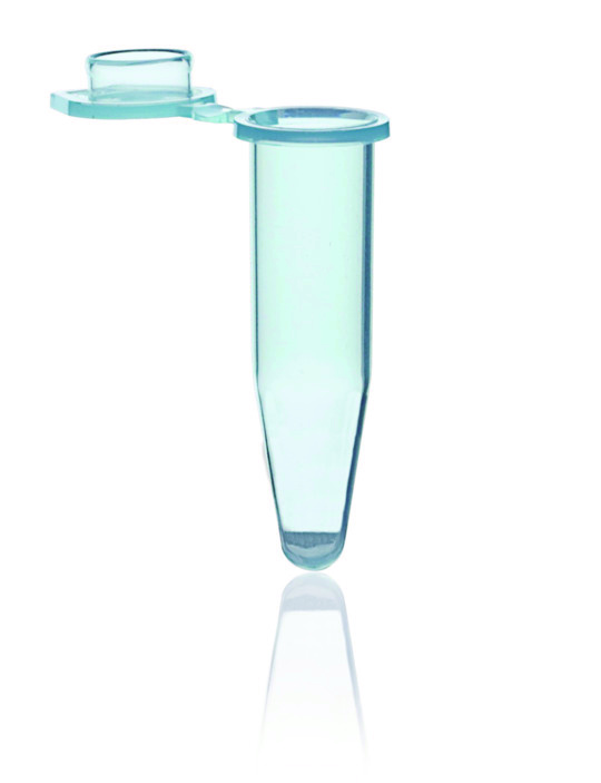 Tubes PCR, PP, 0,5 ml, bouchon plat attaché, bleu ( X 1000 )