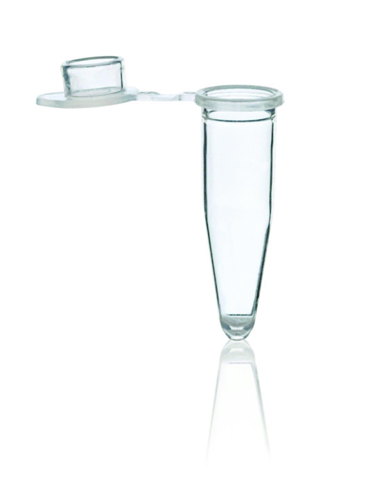 Tubes PCR, PP, transparent, 0,2 ml, bouchon plat attaché ( X 1000 )