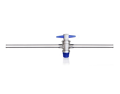 Robinet droit clé PTFE Conicité 10% voie 2.5mm NS.12.5mm UNITE